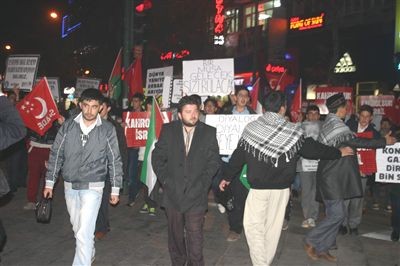 Konya’da İsrail protesto edildi